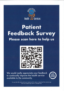 New Patient Feedback Survey and key info re Covid-19 Orange Traffic Light System